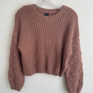 Crop crew sweater